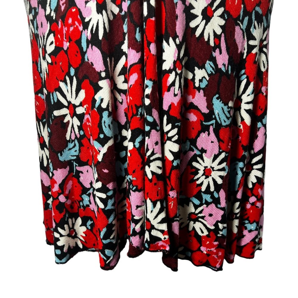 Free People Key To Your Heart Floral Mini Dress in Black Combo Size Small - Picture 9 of 12